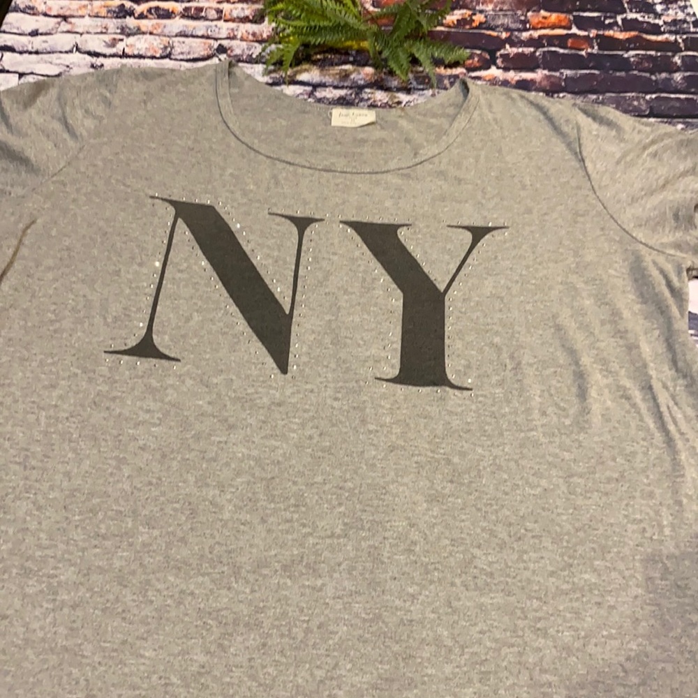 Free Kisses NY embellished Tunic Tee